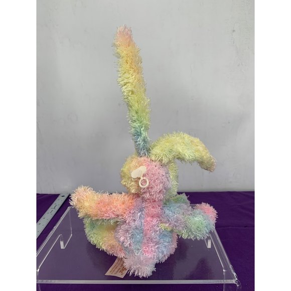 Dan Dee Collectables Choice Tie Die Bunny Pastels Pink Nose and Bow Yellow Posea - Picture 3 of 11